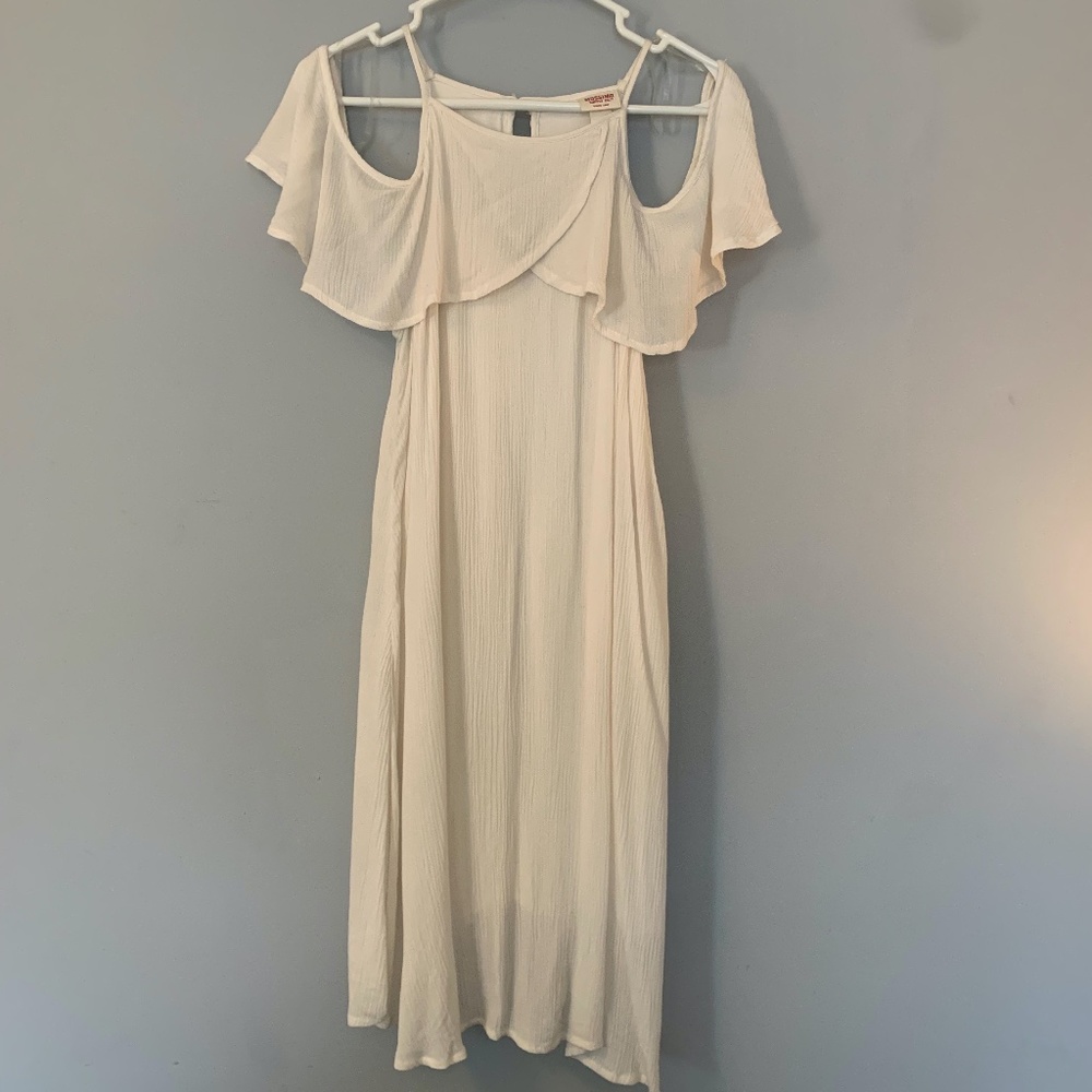 white mini dress